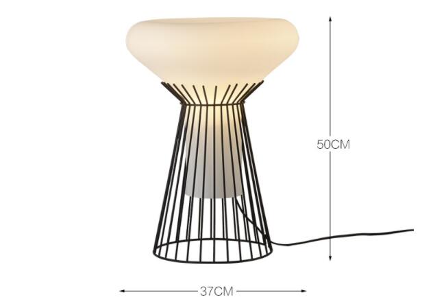 Tall Metal Cage Table Lamp
