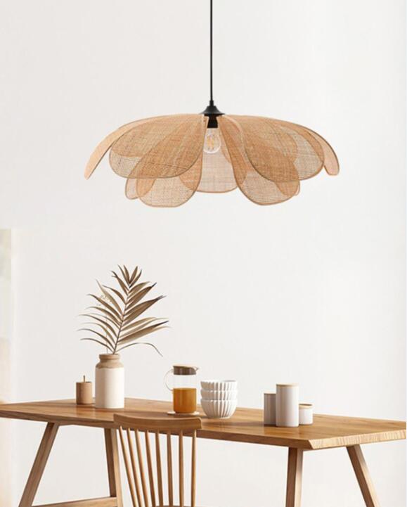 Rattan Petal Chandelier