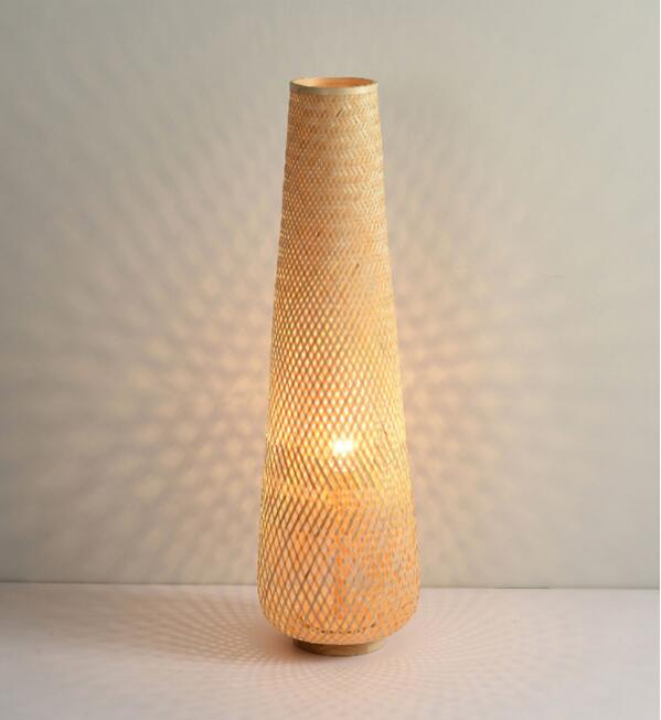 Bamboo Rattan Floor Lamp