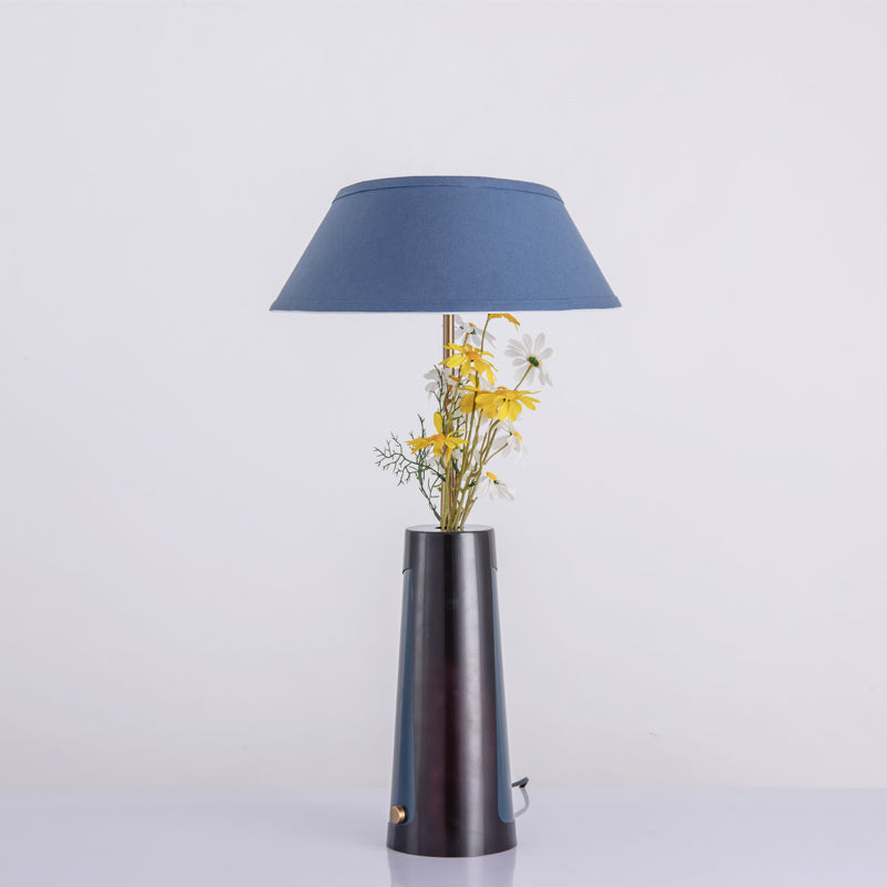Rare Table Lamp with Integrated Vase