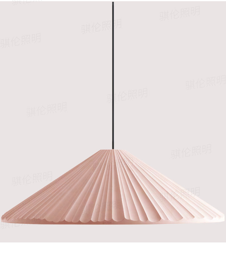 Nordic Macron Folded Resin Lampshade Pendant Lamp