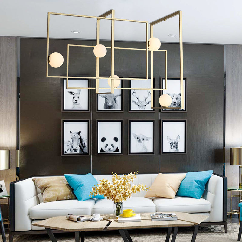 Mondrian Glass Ceiling Light