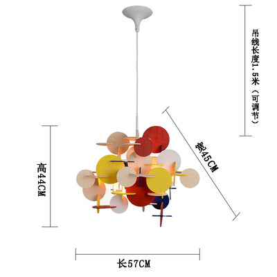 Bau Wooden Chandelier Lamp