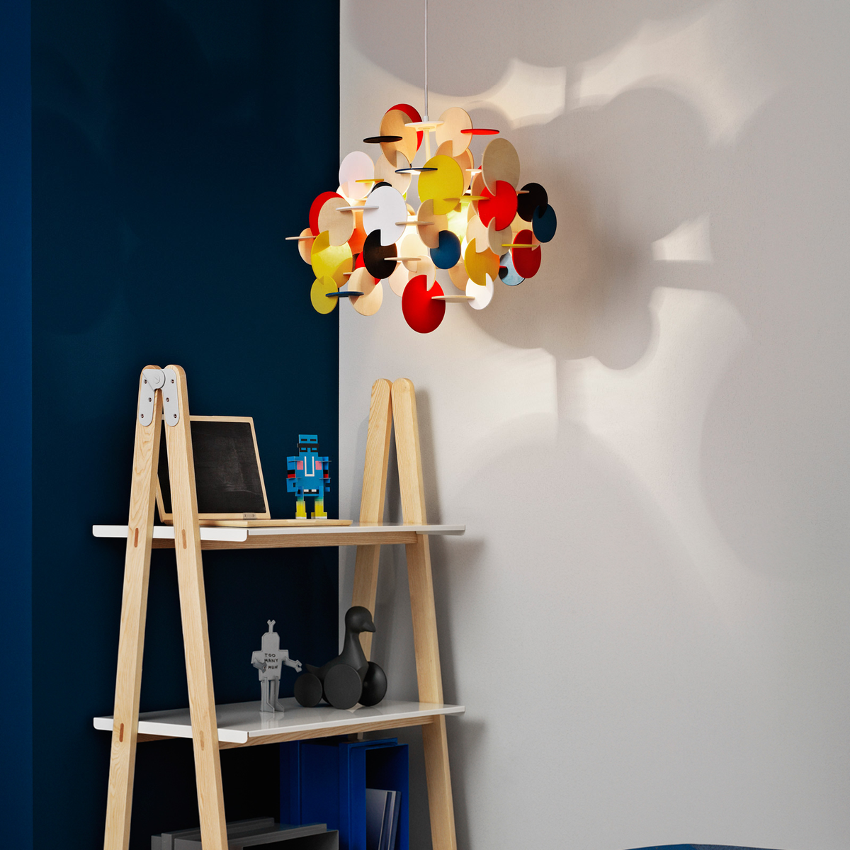 Bau Wooden Chandelier Lamp