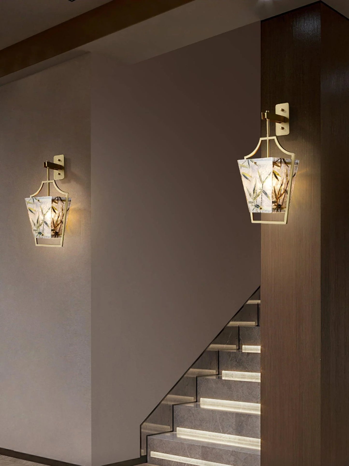 Square Enamelled Wall Lamp