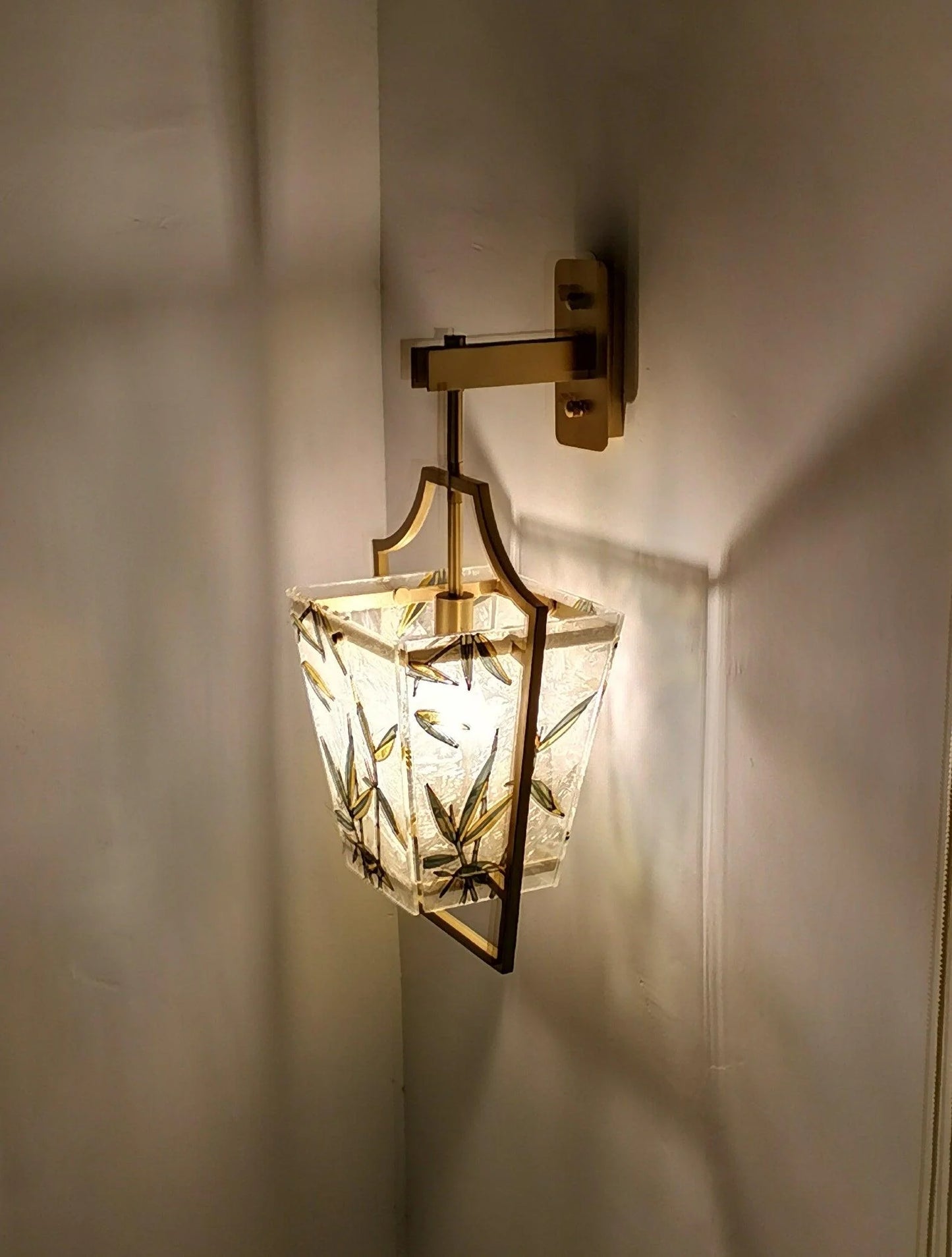 Square Enamelled Wall Lamp