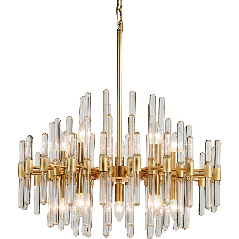 Antique Brass Crystal Chandelier – BELECOME