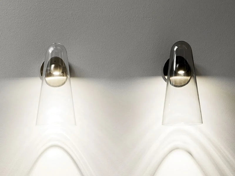 Transparent Conical Wall Lamp