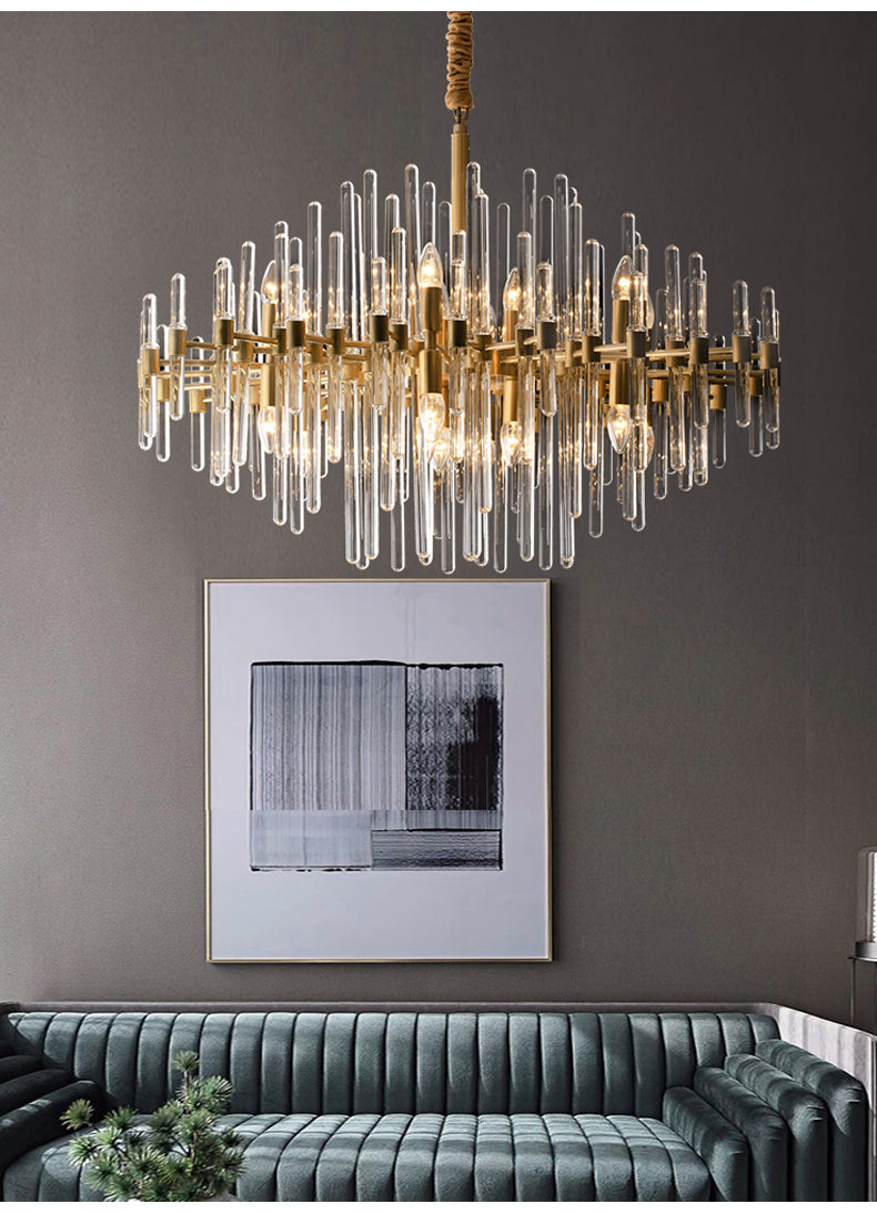 brass chandelier makeover