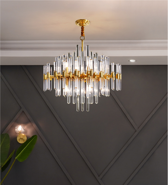 brass chandelier modern