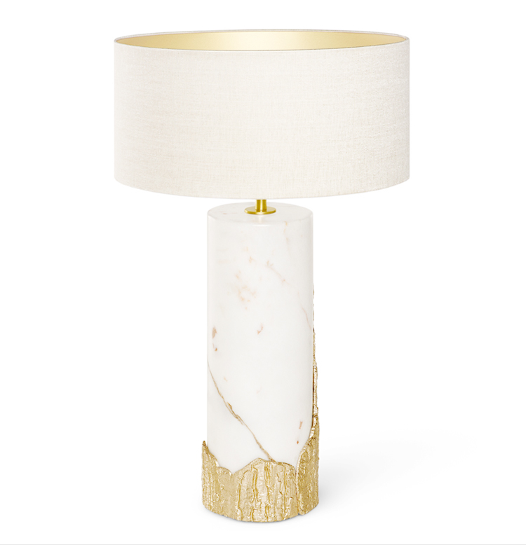 brass table lamp vintage