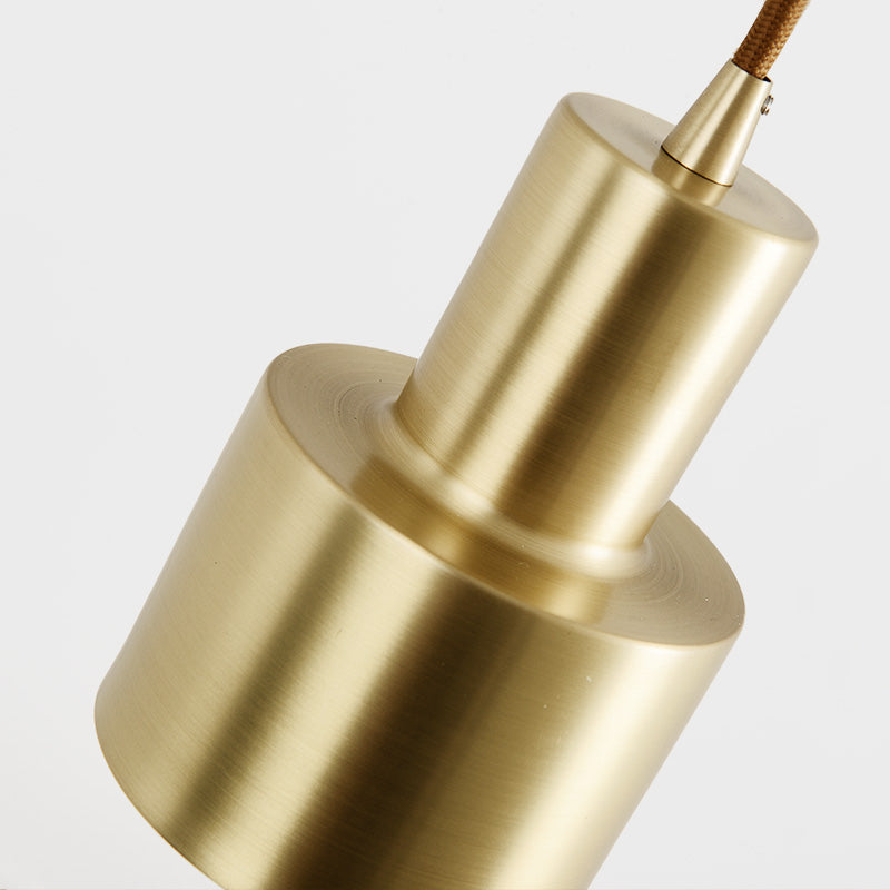brushed brass pendant light