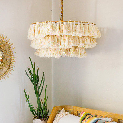 chandelier in bedroom