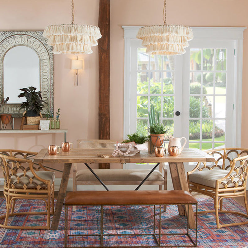 chandelier kitchen island