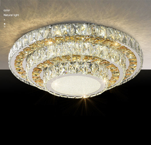 crystal ceiling light flush
