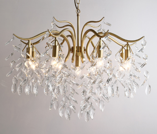 dining room crystal chandelier lighting