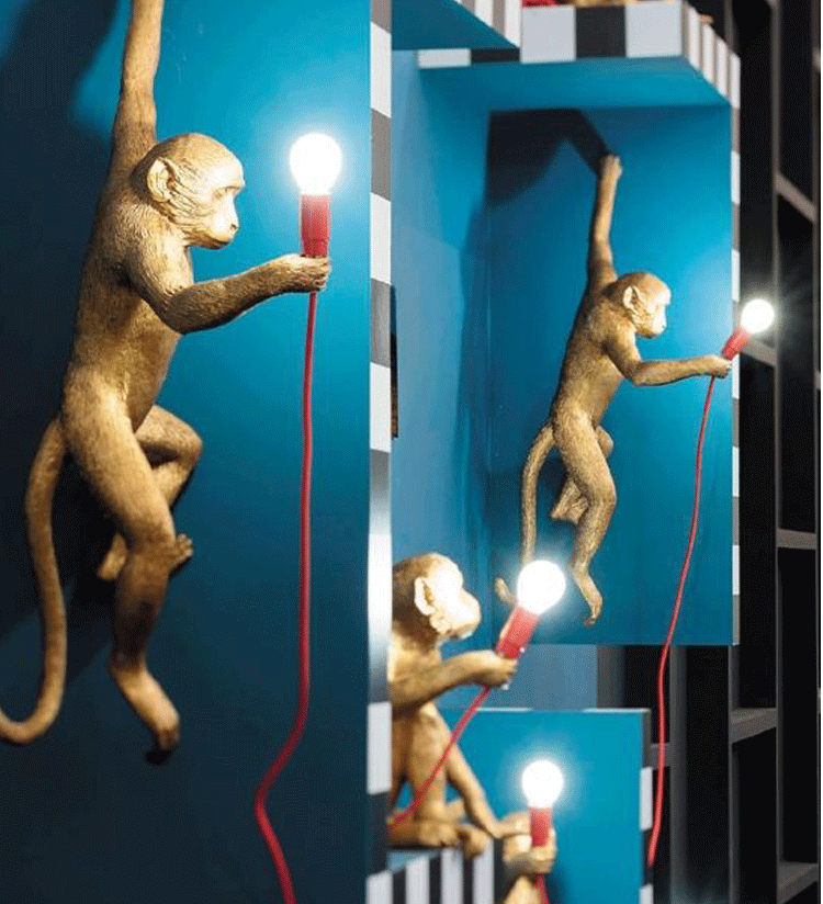 golden monkey lamp