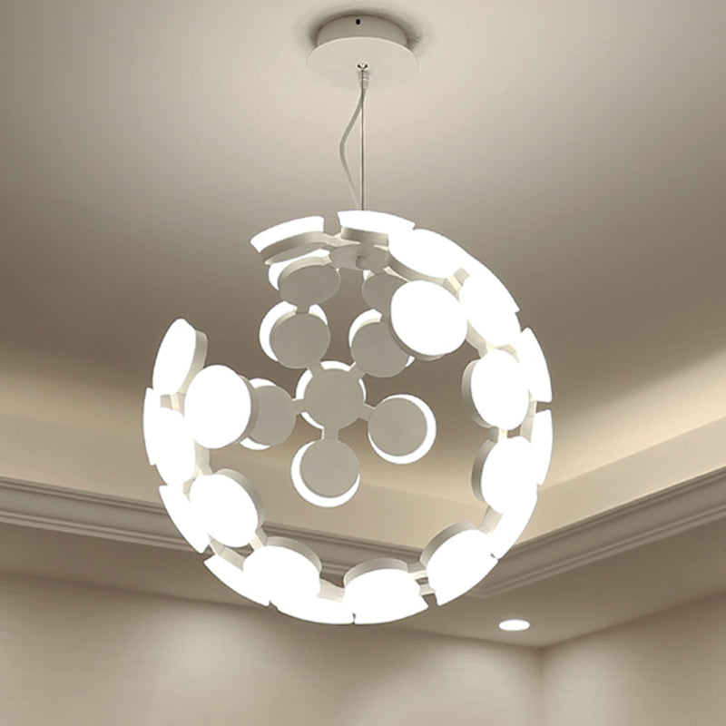 led light changing chandelier