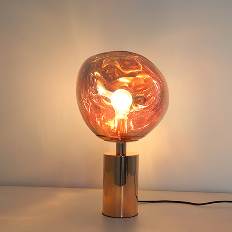 melt rose gold table lamp