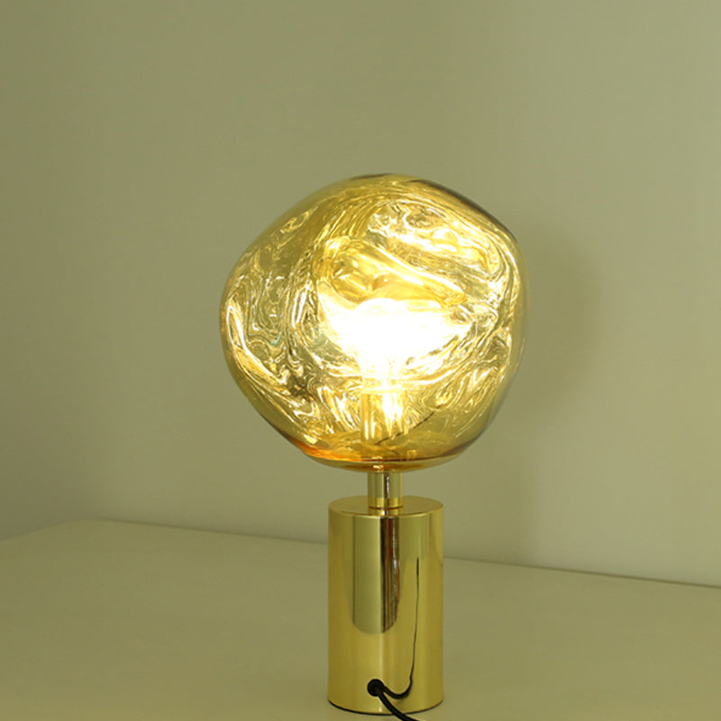 Modern Melt Led Table Lamp Gold/Chrome