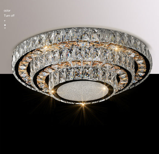 modern led crystal ceiling light