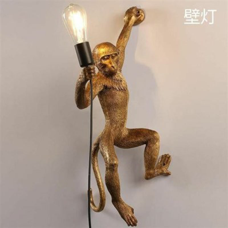 monkey lamp vintage