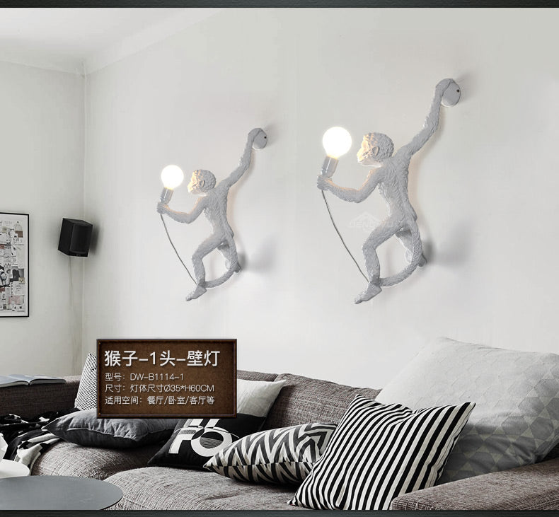 monkey light bulb