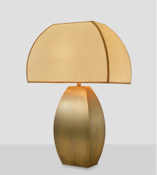 mushroom table lamp antique brass