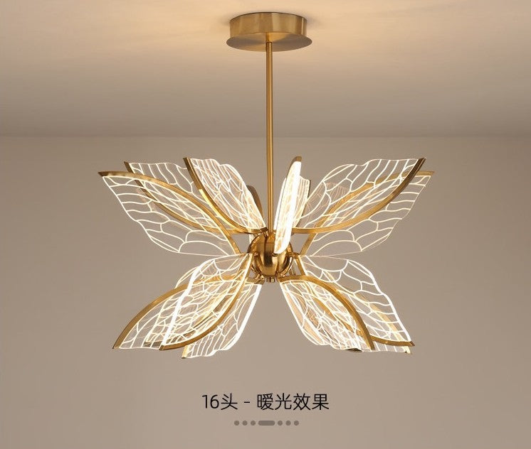 Modern Butterfly LED Chandelier with Acrylics