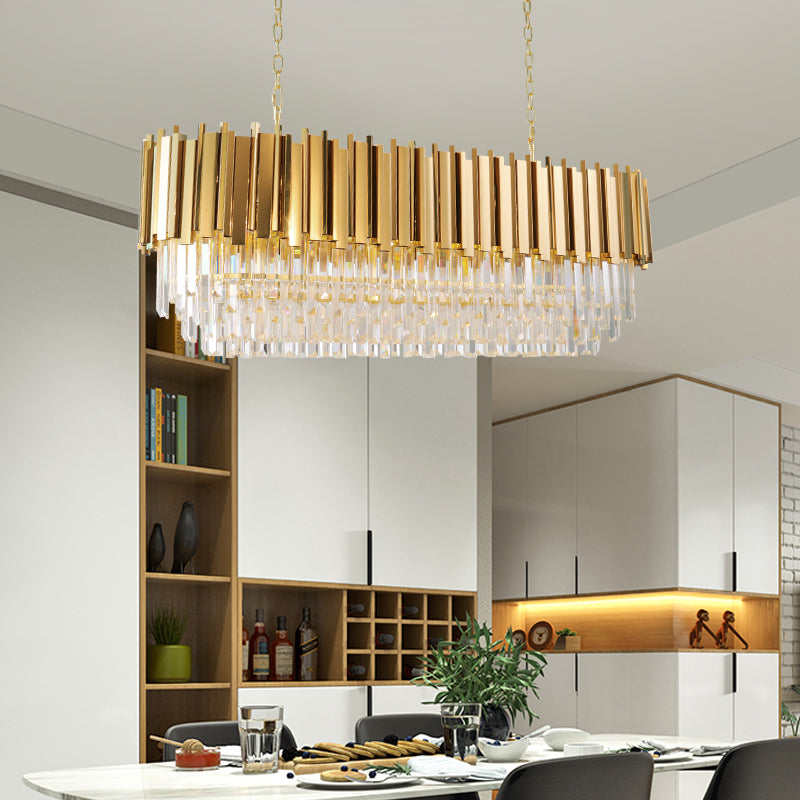 size of rectangular chandelier for dining table